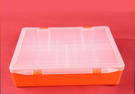 18 Grids Plastic Organizer Container with Adjustable Dividers with Removable Grids