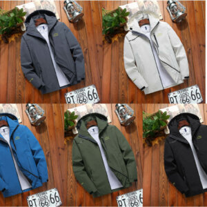 Lightweight Winter Water-Resistant Windbreaker, Zip-Up Hoodie Jacket for Men and Women