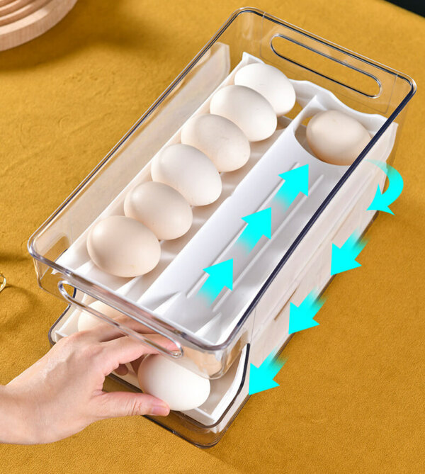 Automatic Rolling Slide Egg Box