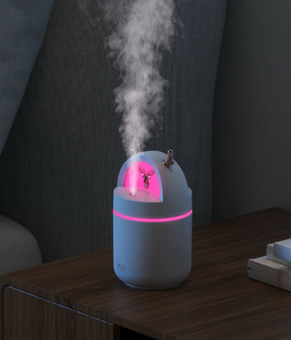 Cute Deer Humidifier with Lights, 2 Mist Modes, Auto Shut Off