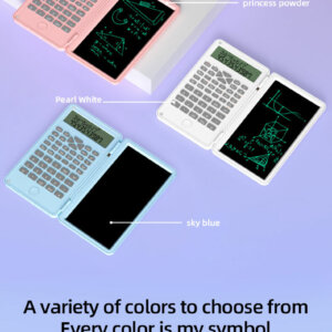 Upgrade Foldable Scientific Engineering Calculators with Erasable Writing Tablet, LCD Large Display 12-Digit