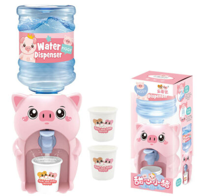 Cute Mini Pig Water Dispenser with Light and Sound Toy for Kids