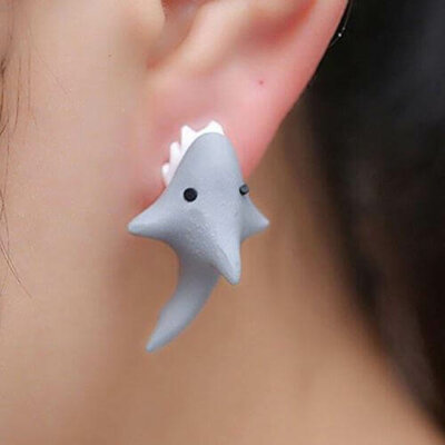 3D Cute Animal Bite Earrings