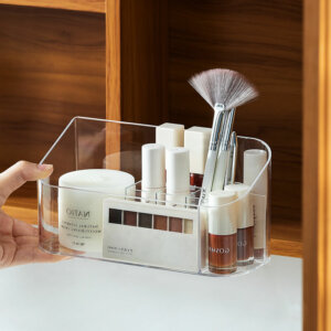 Clear Makeup Organizer-Cases for Lipstick, Makeup Brushes and Skin Care Products