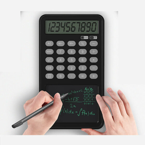 12 Digit Calculator Notepad with Writing Tablet