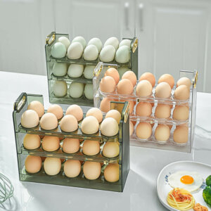 3- layer Refrigerator Door Egg Storage Container