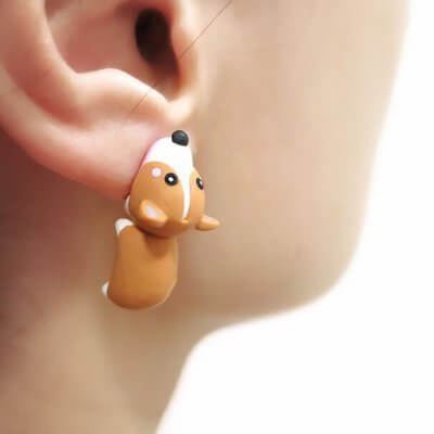 3D Cute Animal Bite Earrings