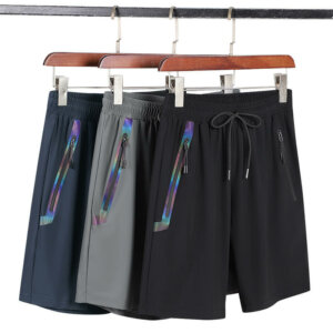 Casual Ice Silk Effect Shorts