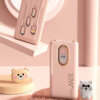 Portable Cute 10000mAh Power Bank with Detachable Ports & Flashlight