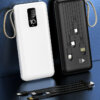 10000mAh Power Bank with Detachable Ports & Flashlight