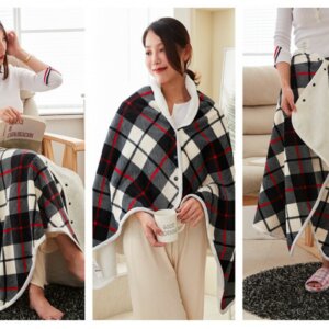 Stylish Sherpa Chenille Shawl Blanket