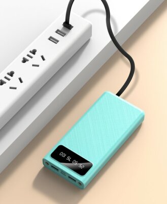 10000mAh Versatile Recharging Power Bank with  Flashlight