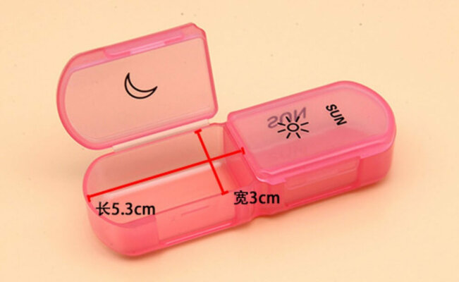 Weekly AM/PM Pill Organizer 2 Times A Day-Day and Night Pill Containers for Pills/Vitamin/Fish Oil/Supplements