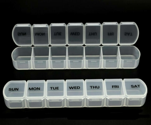 Weekly Pill Organizer-Large 7 Day Pill Case