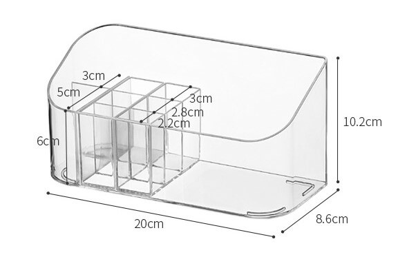 Clear Makeup Organizer-Cases for Lipstick, Makeup Brushes and Skin Care Products