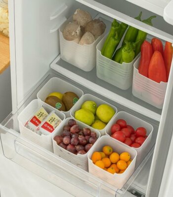 Storage Organizer Container Bin for Bathroom, Pantry, Kitchen Cabinet, Fridge, Office and Home