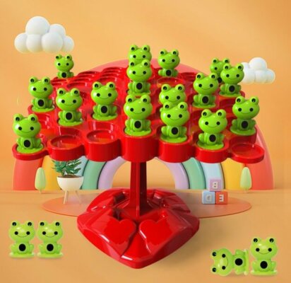 Balanced Tree Frog-Balance Board Game, Puzzled Interactive Table Game for Children