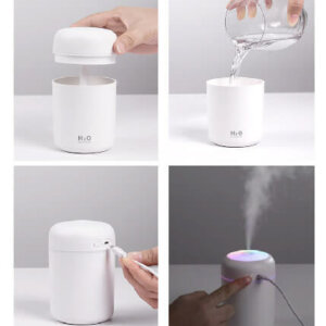 USB Rechargeable Portable Mini Humidifier with Lights