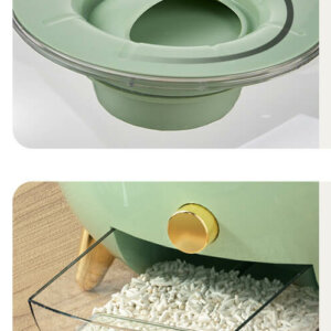 Egg shaped Airtight Storage Containers for Rice, Flour, Sugar & Cereal