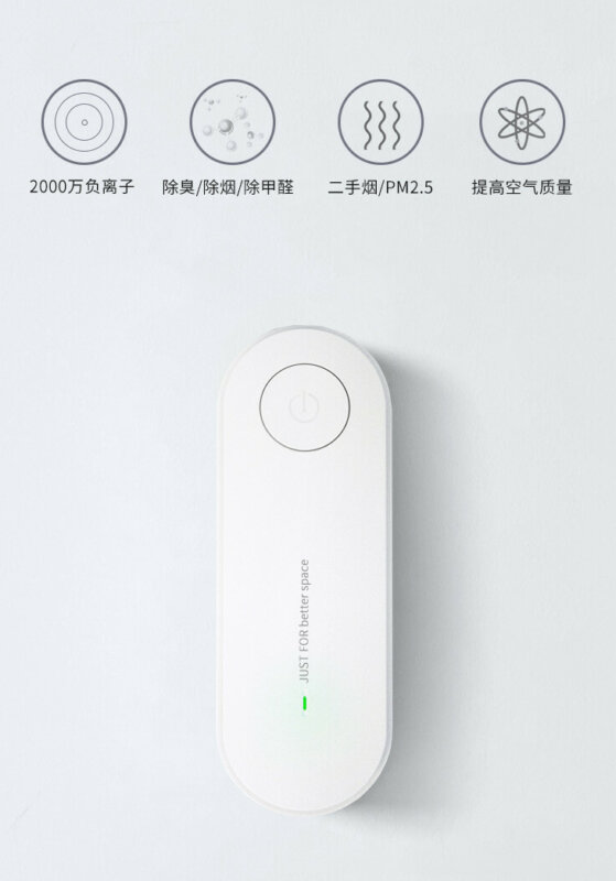 Plug In Deodorization Portable Mini Anion Air Purifier