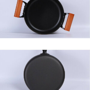 Cast Iron Nonstick 3-Piece Cookware Set- Skillet, Soup Pot, Frying Pan