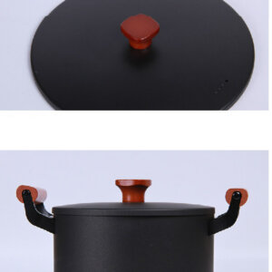 Cast Iron Nonstick 3-Piece Cookware Set- Skillet, Soup Pot, Frying Pan