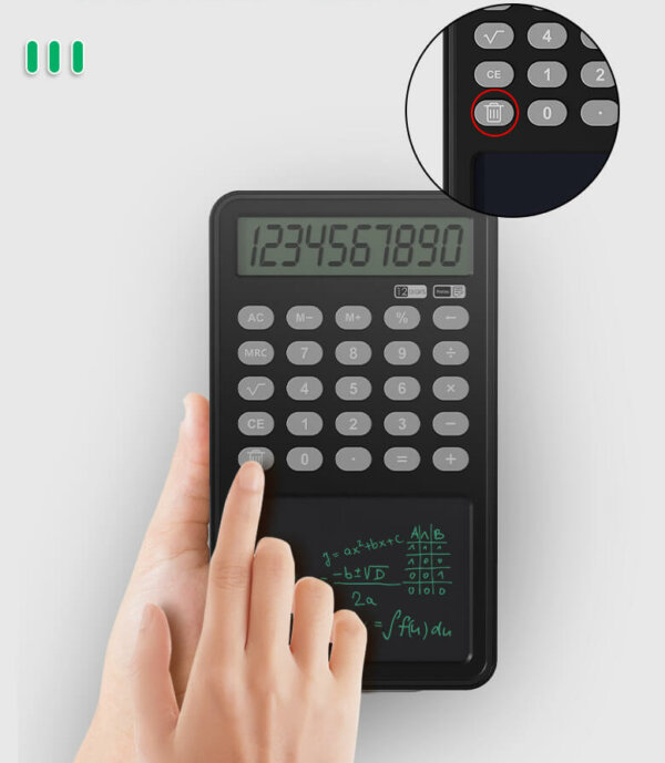 12 Digit Calculator Notepad with Writing Tablet