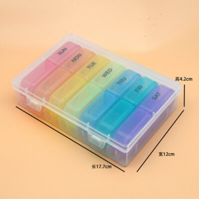 MIC003-12 Weekly AM/PM Pill Organizer 2 Times A Day-Day and Night Pill Containers for Pills/Vitamin/Fish Oil/Supplements