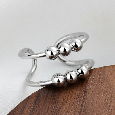 Double Layer Anti Anxiety Adjustable Rings