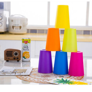 Reusable Plastic Cups-Set of 12 Multicolor