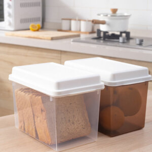 Plastic Bread Container with Airtight Lid