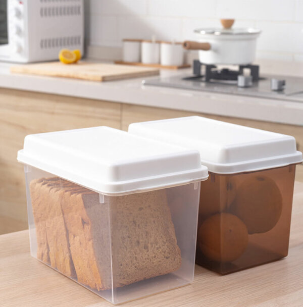 Plastic Bread Container with Airtight Lid