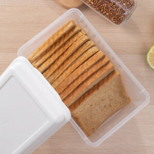 Plastic Bread Container with Airtight Lid