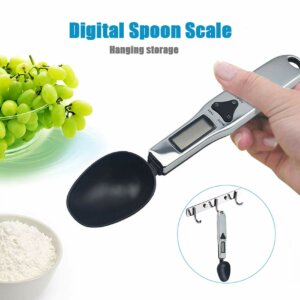 Rechargeable Digital Multifunctional Kitchen Spoon Scale with Accurate LCD Display