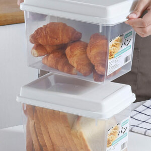 Plastic Bread Container with Airtight Lid