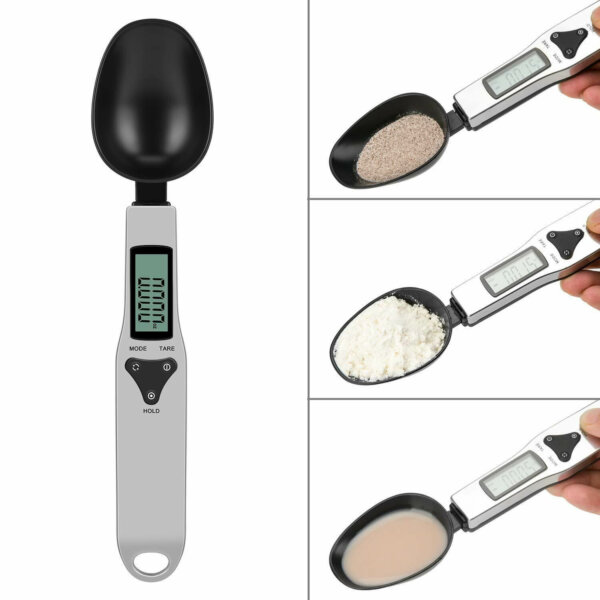 Rechargeable Digital Multifunctional Kitchen Spoon Scale with Accurate LCD Display