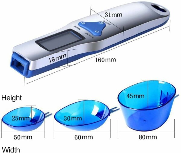 3 Different Specifications Rechargeable Digital Multifunctional Kitchen Spoon Scale with Accurate LCD Display