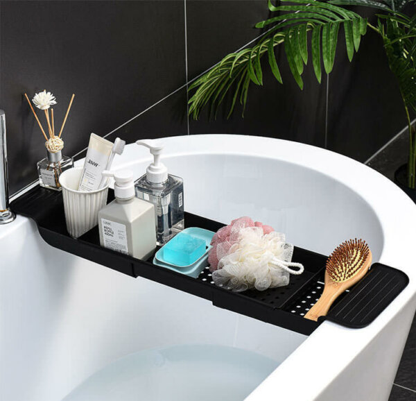Expandable Non-Slip Bathtub Tray