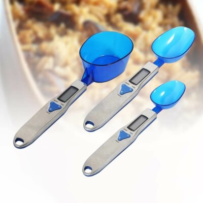 3 Different Specifications Rechargeable Digital Multifunctional Kitchen Spoon Scale with Accurate LCD Display