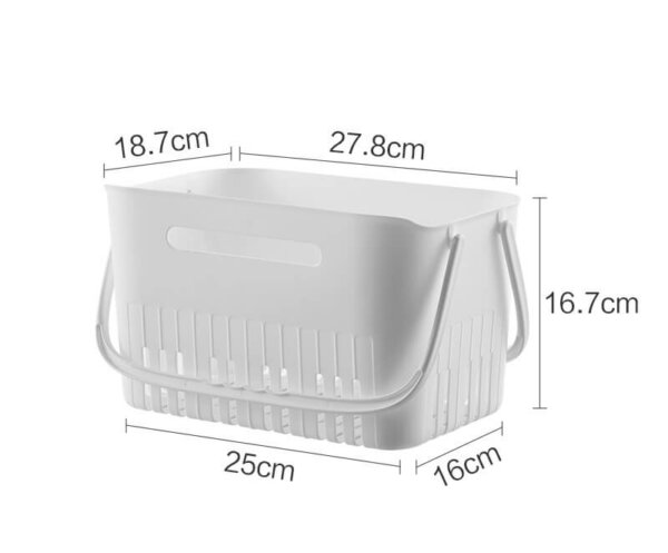 Plastic Bathroom Storage Basket with Handle