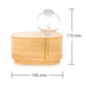 Natural Wood Portable Glass Nebulizer