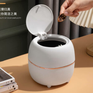 Mini Desktop Trash Can with Lid