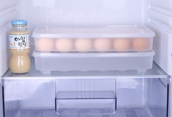 24 Eggs Plastic Egg Storage Container with Lid