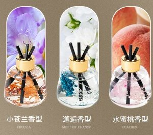 Scent Diffuser with Preserved Flower for Home Fragrance and Decor