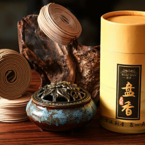 Incense Coil with Incense Burner for Air Purification, Home Decoration, Aromatherapy, Meditation, Relaxation