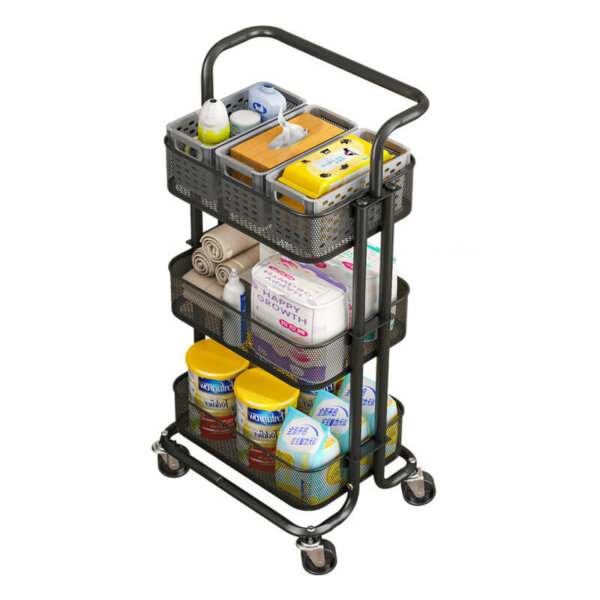 3 Tiers Rolling Storage Cart 10