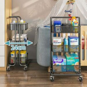 3 Tiers Rolling Storage Cart 7