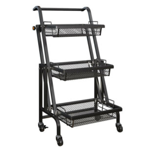 Adjustable Angle 3 Tiers Rolling Storage Cart 13