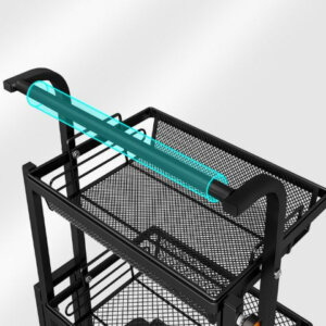 Adjustable Angle 3 Tiers Rolling Storage Cart