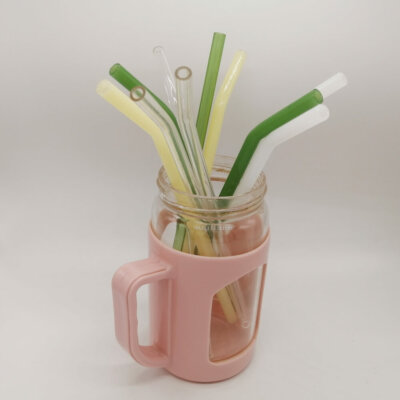 Clear Bend Glass straw